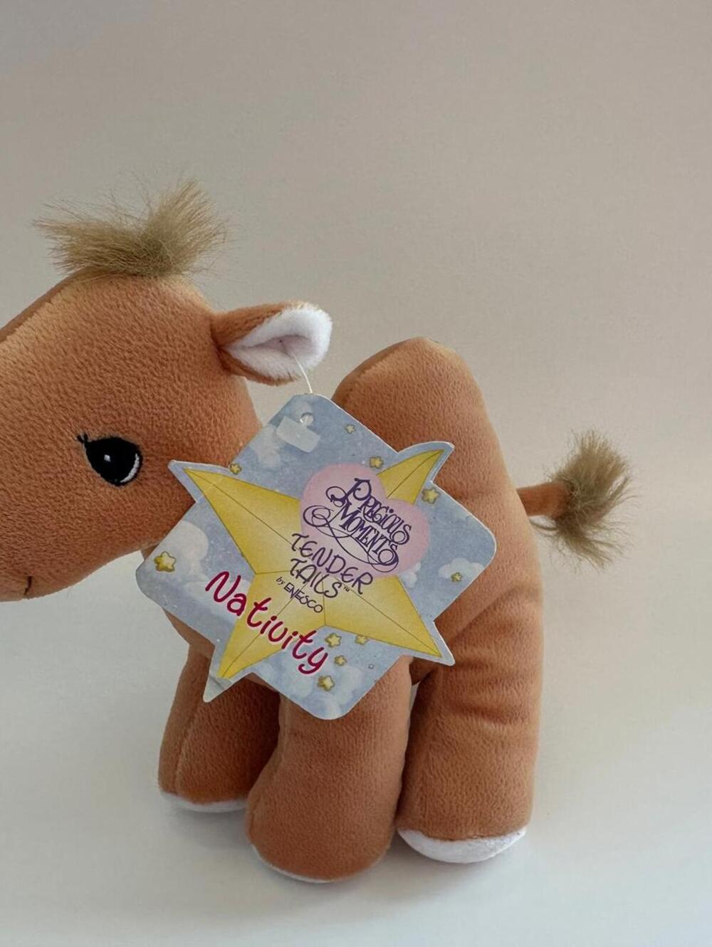 Precious Moments Tender Tails Nativity, Camel Plush, Vintage Collectible 8 inch